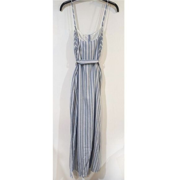 Nwt The Jetset Diaries | Love Like A Sunset Blue Striped Maxi Dress - Picture 3 of 14